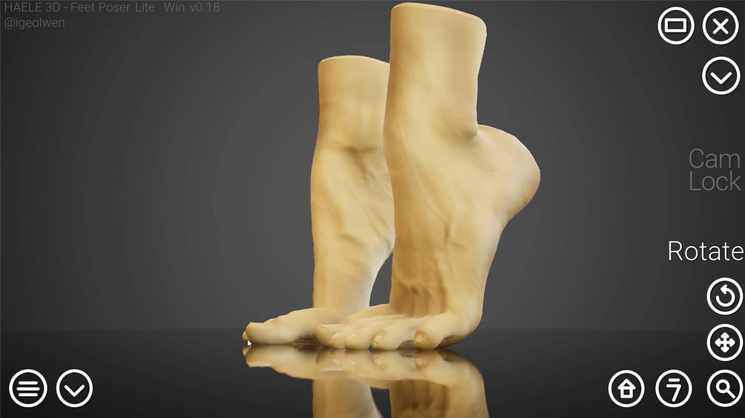 足部造型模拟器/HAELE 3D - Feet Poser Lite插图1